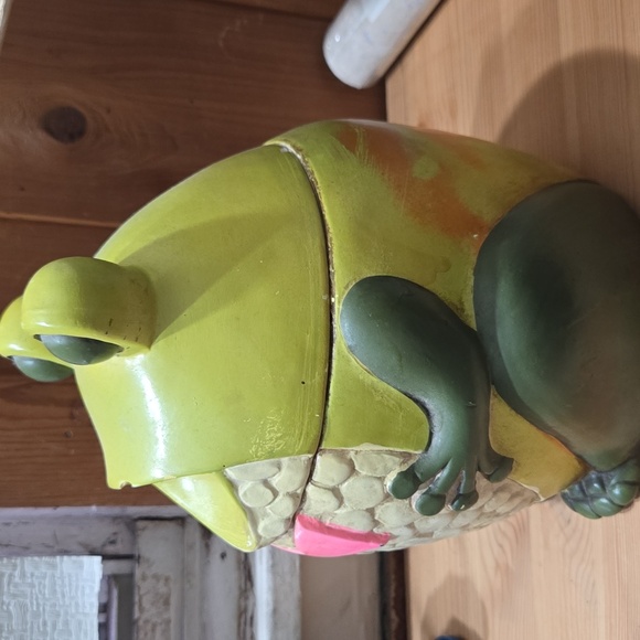Vintage Cookie Jar Holt Howard Anthropomorphic Frog 9". - Picture 13 of 15